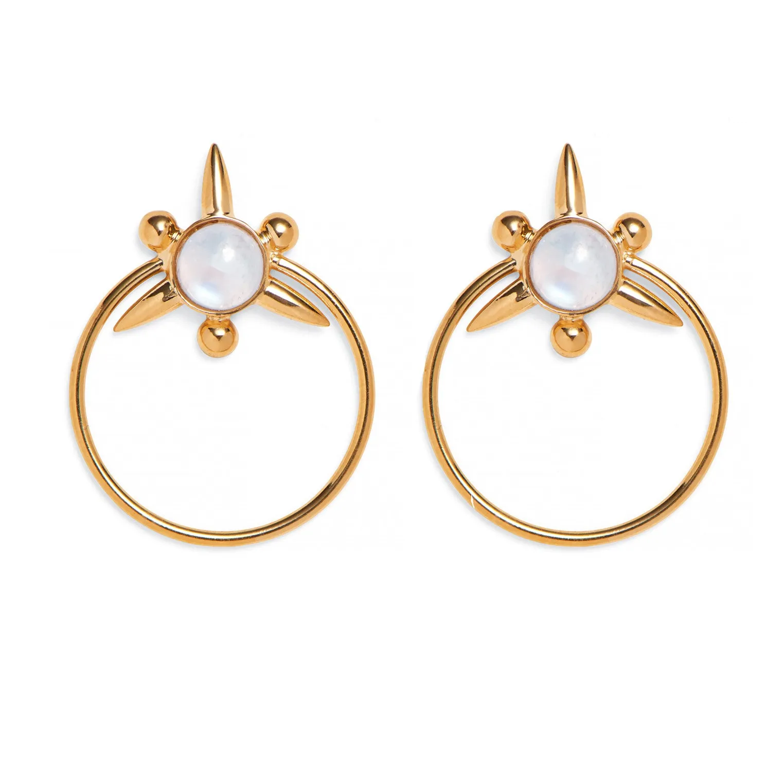 Astraea Hoops in Gold