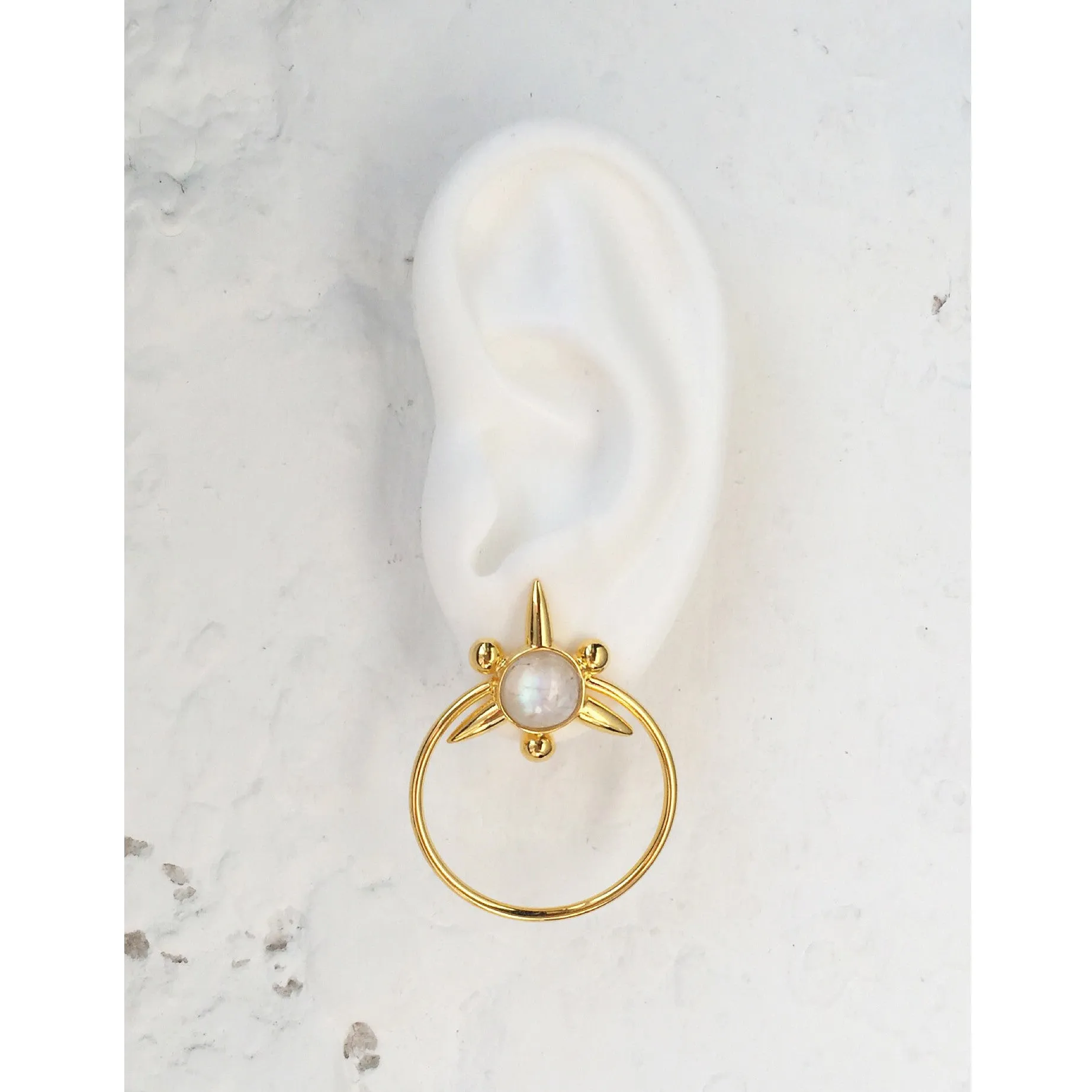 Astraea Hoops in Gold