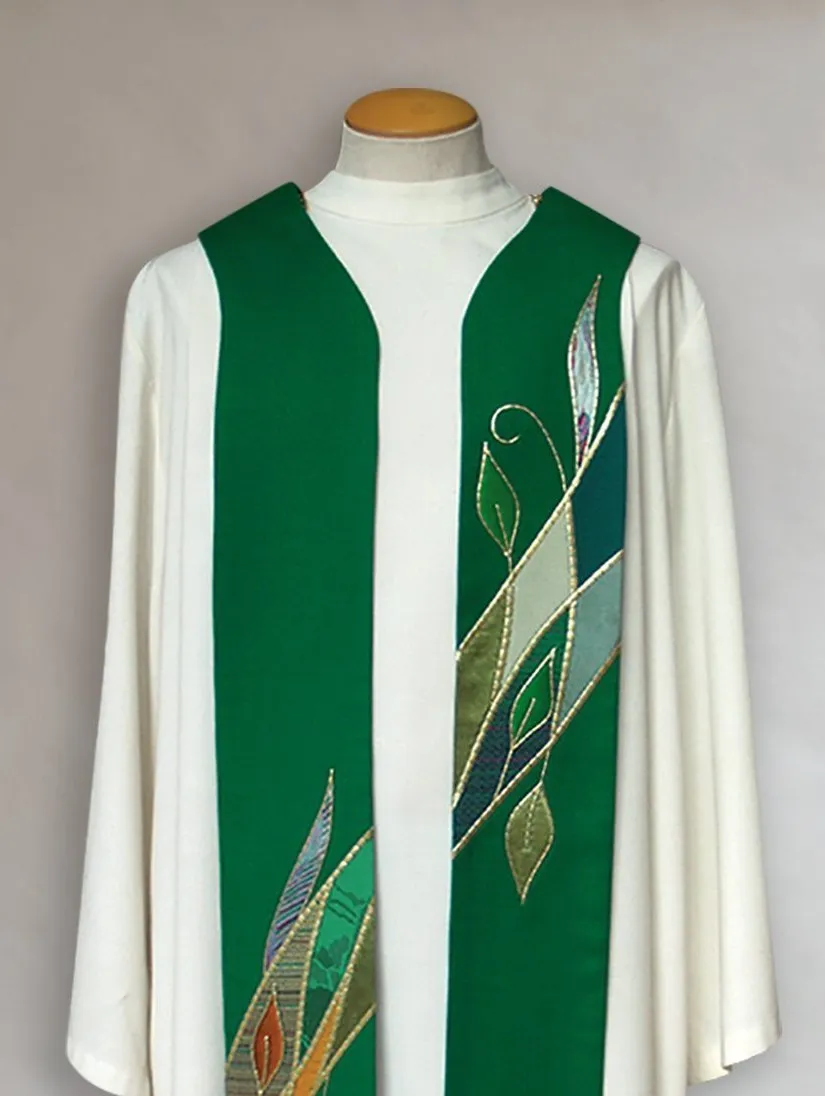 Asymmetrical Foliage Stole