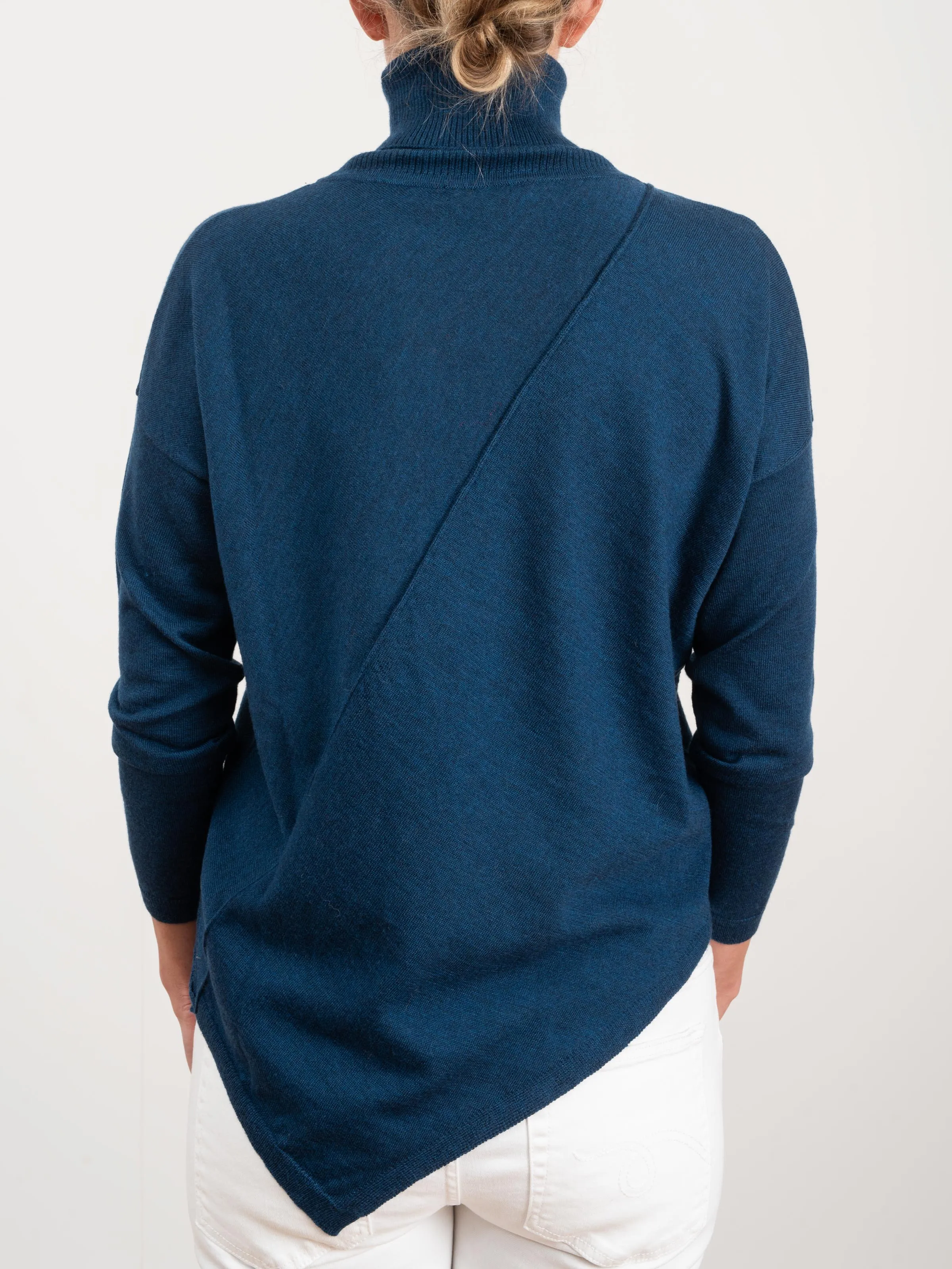 asymmetrical turtleneck