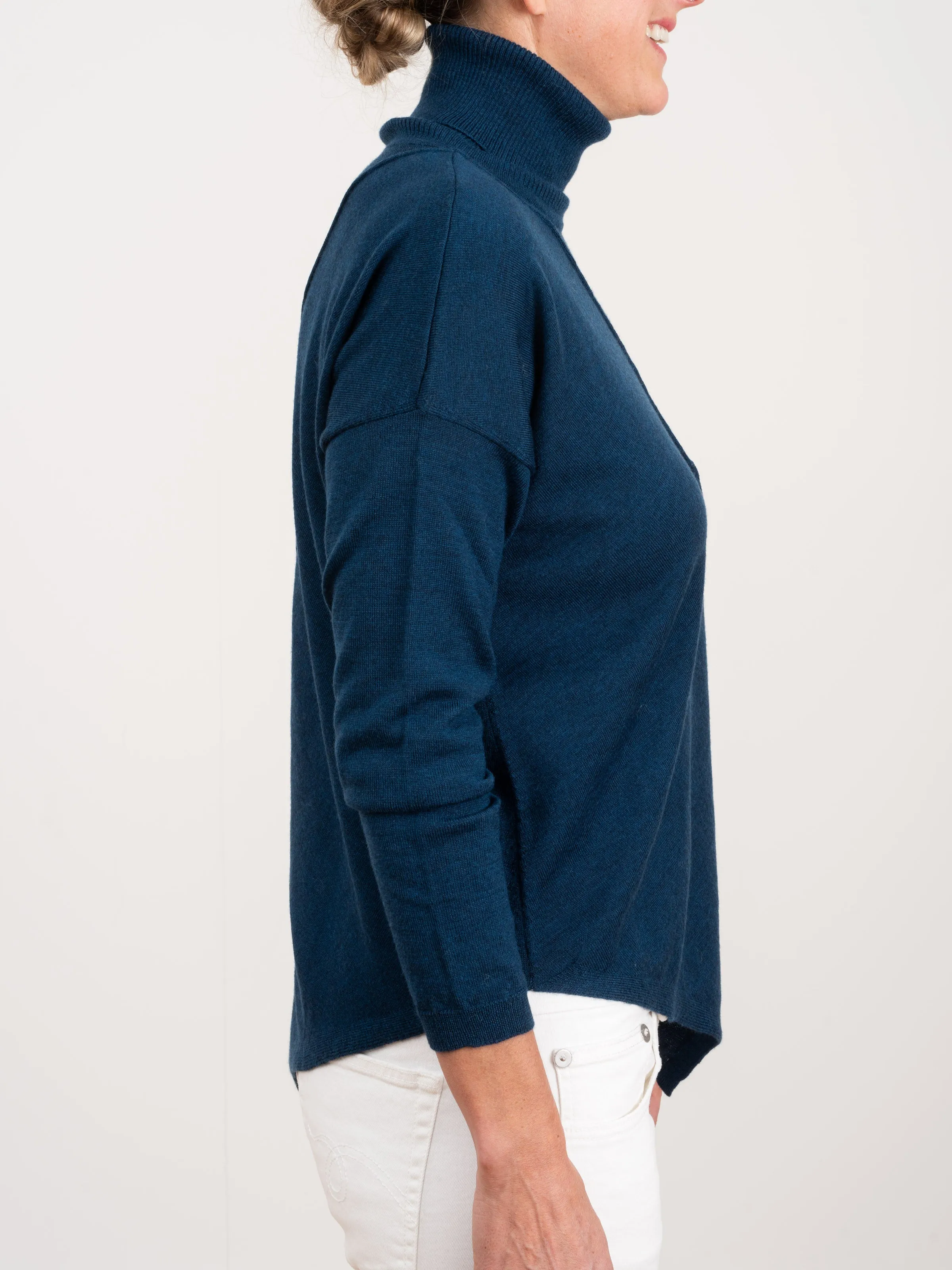 asymmetrical turtleneck