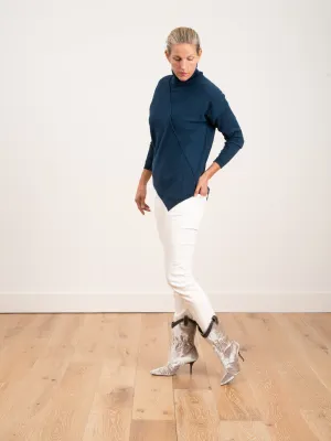 asymmetrical turtleneck