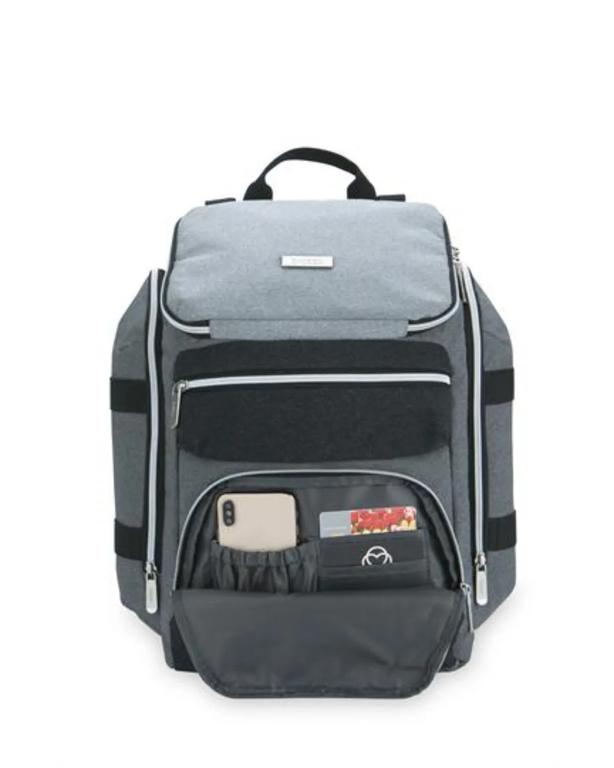 Baby Brezza Backpack Diaper Bag Grey/Black