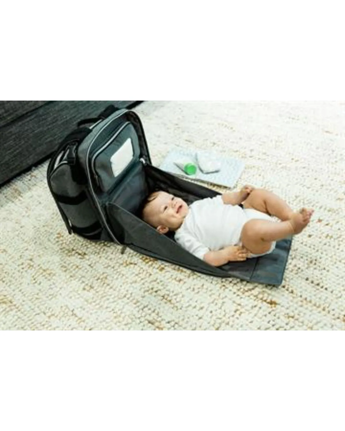 Baby Brezza Backpack Diaper Bag Grey/Black