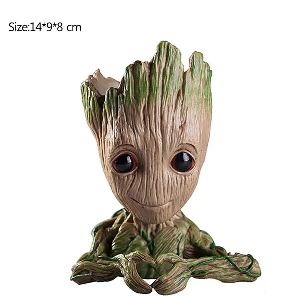 Baby Groot Flower Pot Creative Pen Holder Garden Flower Planter Pot