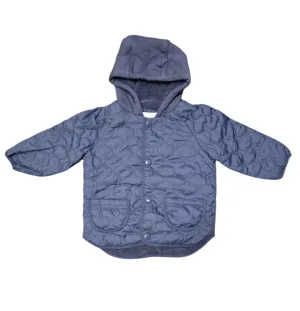 Baby Hooded Buttoned Jacket - Navy (0m-3y) (PK4) SS113