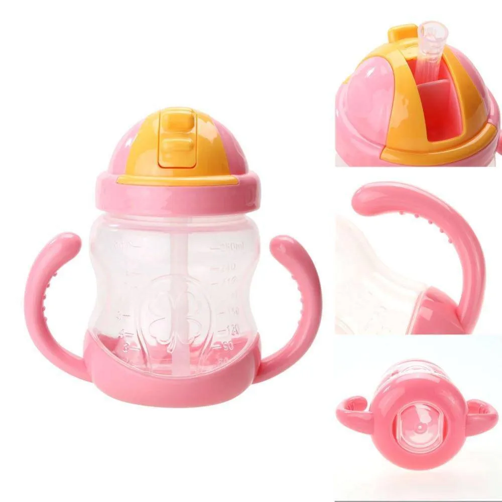 Baby Portable Feeding Cup - Blue, Yellow, Red, Pink, Green