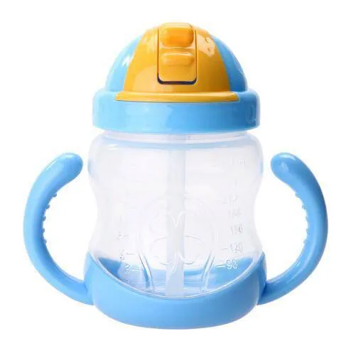 Baby Portable Feeding Cup - Blue, Yellow, Red, Pink, Green