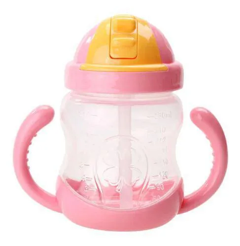 Baby Portable Feeding Cup - Blue, Yellow, Red, Pink, Green