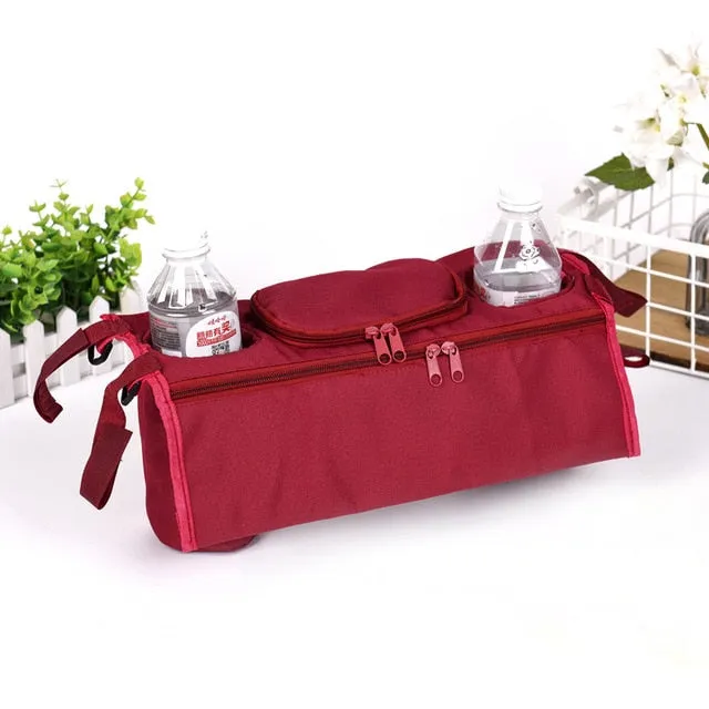 Baby Stroller Organizer Baby Prams Carriage Bottle Cup Holder Bag