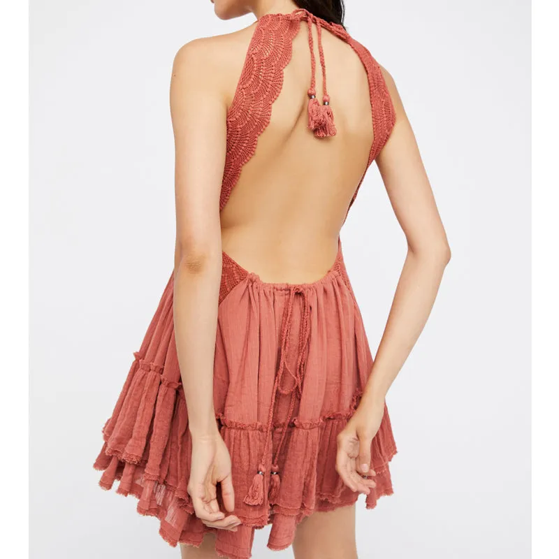 Backless Summer Beach Dress