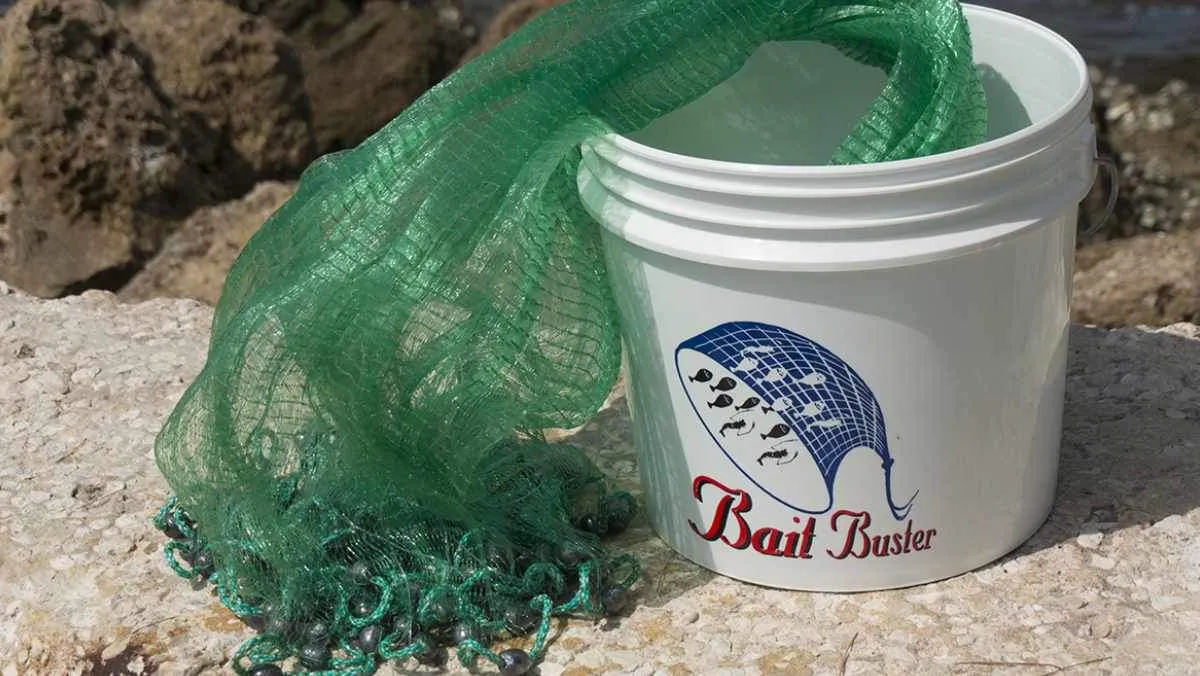 Bait Buster Bait Cast Nets CBT-BB10, 10 ft. Radius, 3/8" Sq. Mesh