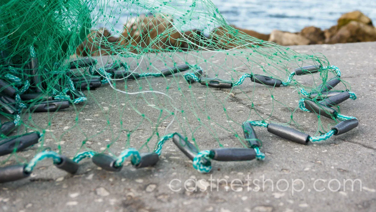 Bait Buster Mullet Cast Nets CML-MB6, 6 ft. Radius, 1-1/4" Sq. Mesh
