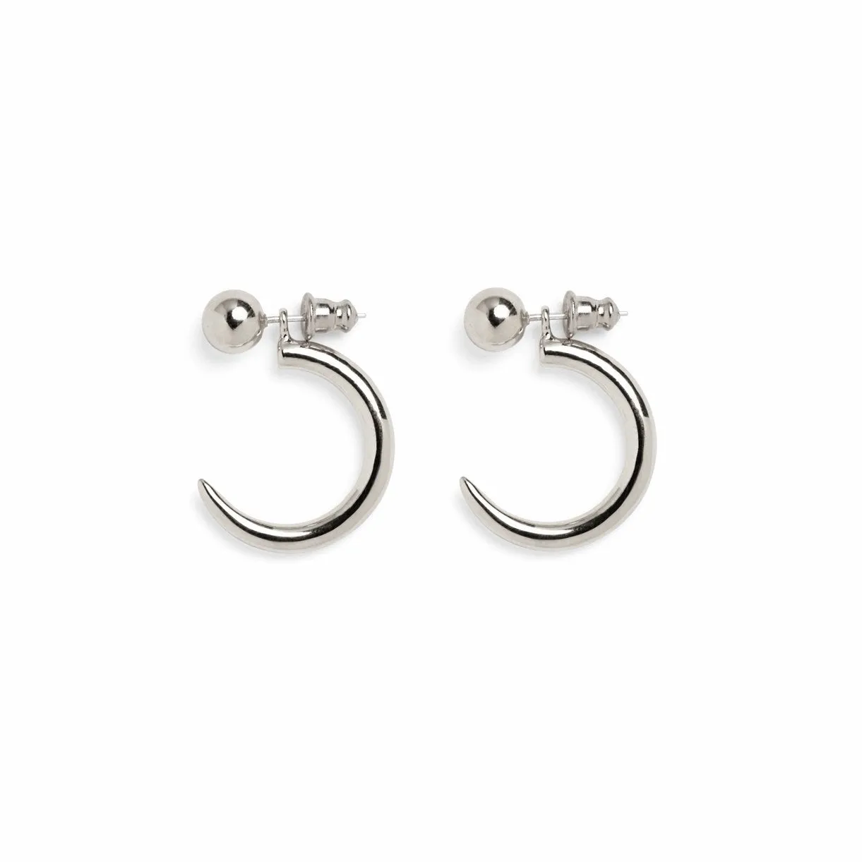 Ballpoint Ear Jacket in Silver