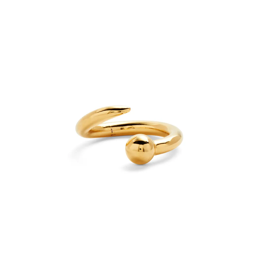 Ballpoint Ring in Gold
