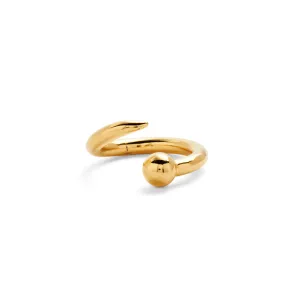 Ballpoint Ring in Gold
