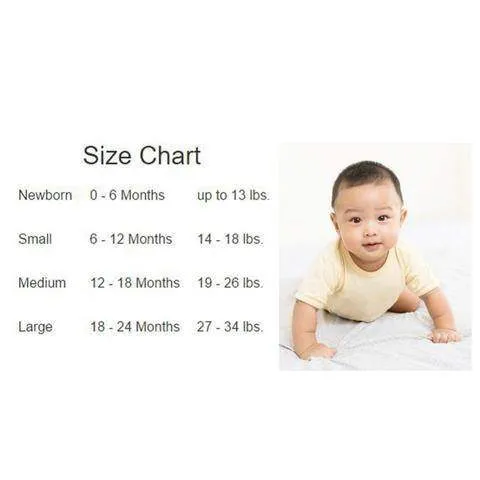 Bambini 8 Pc Layette Wash Cloth, Onesies, Beanies Clothes Set (NB,S,M,L)