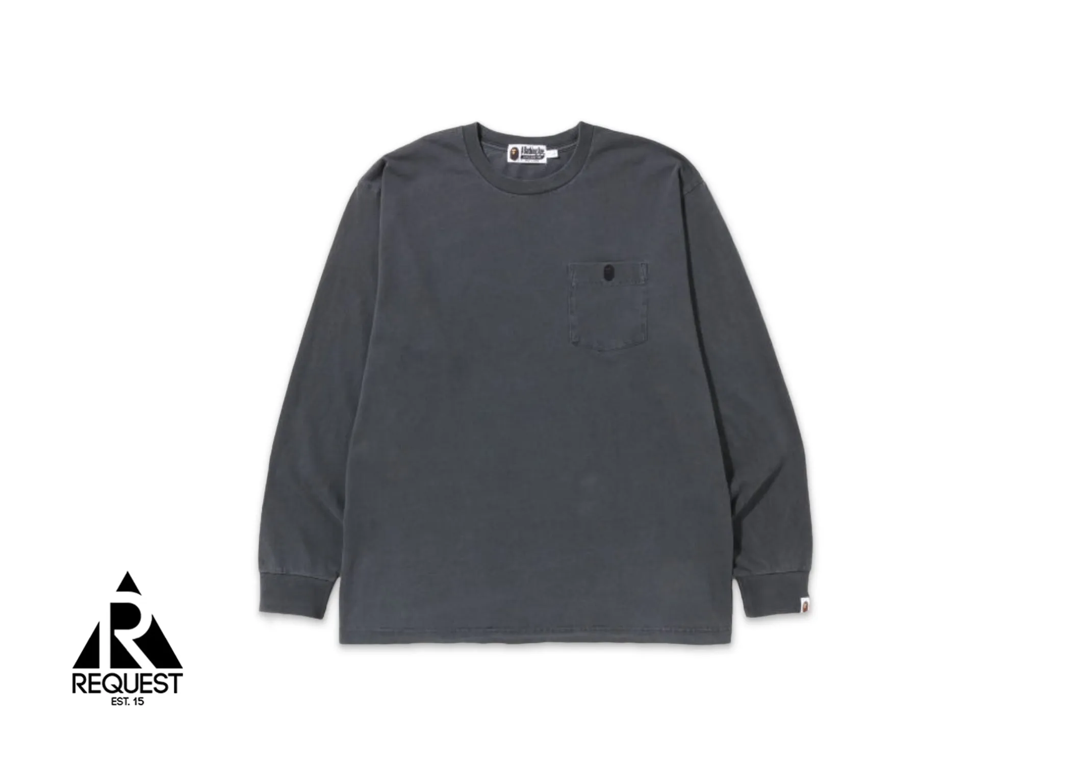 BAPE Overdye One Point Pocket Relaxed L/S Tee "Black"