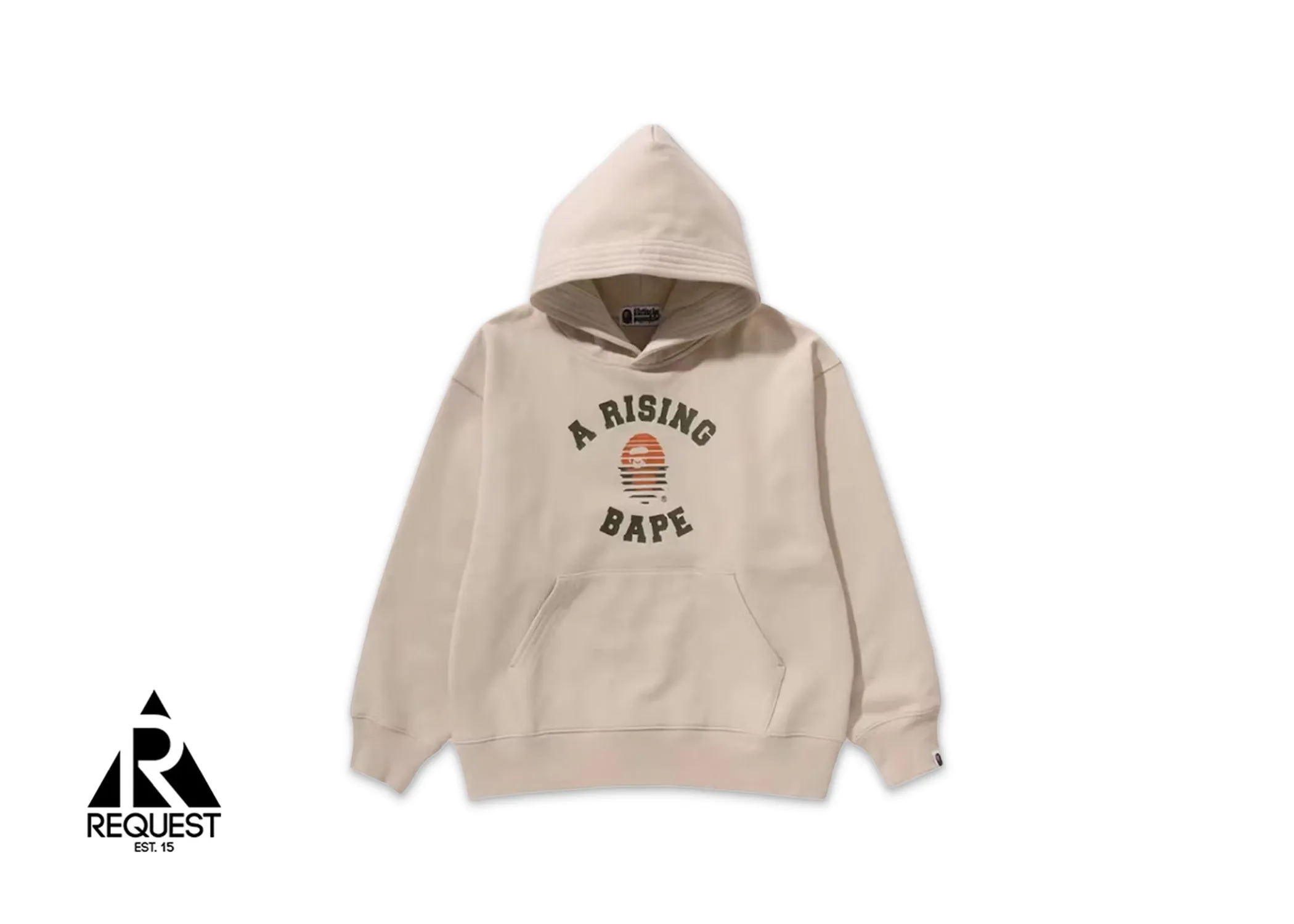 BAPE Relaxed Fit Rising Bape Hoodie "Ivory"