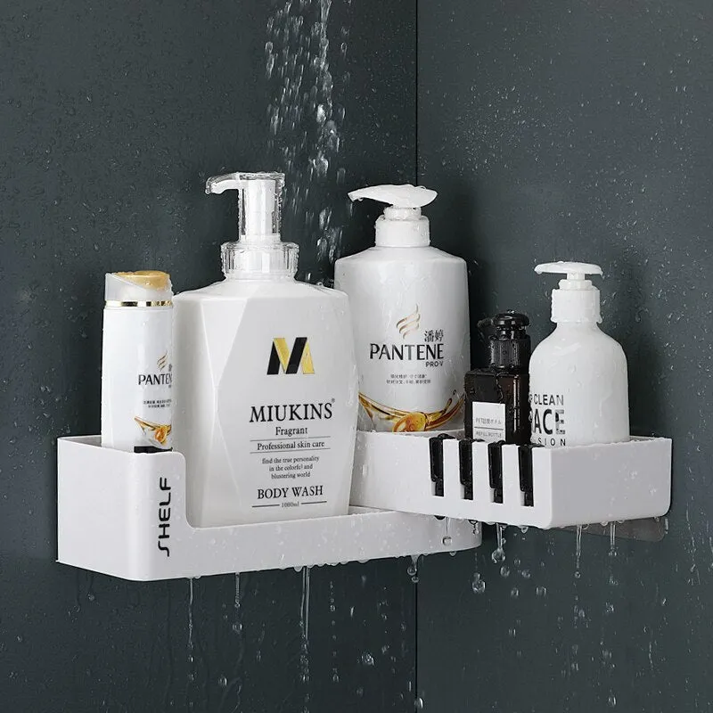 Bath Shower Rotating Shelf Corner Organizer