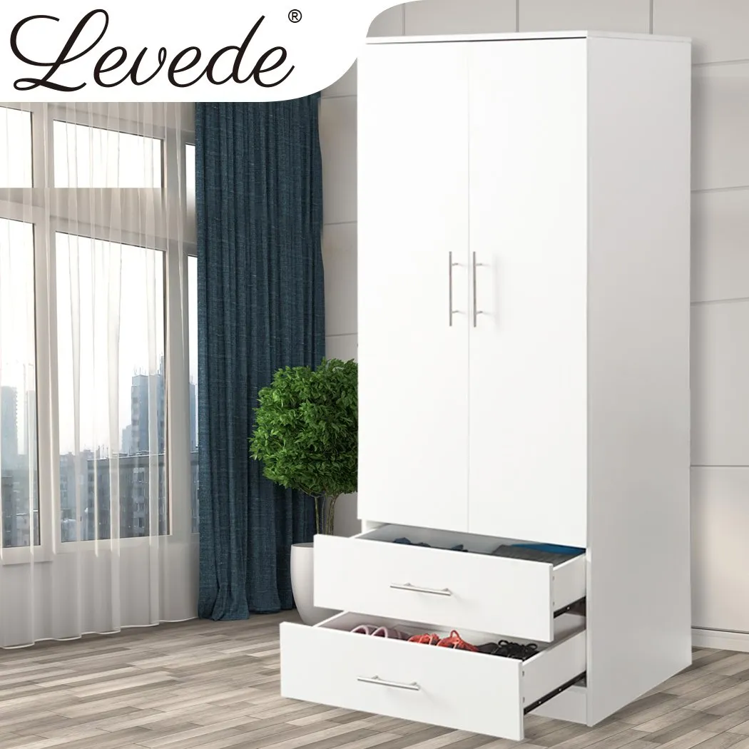 Bedroom Cupboard Organizer Wooden Storage Unit Wardrobe Cabinet