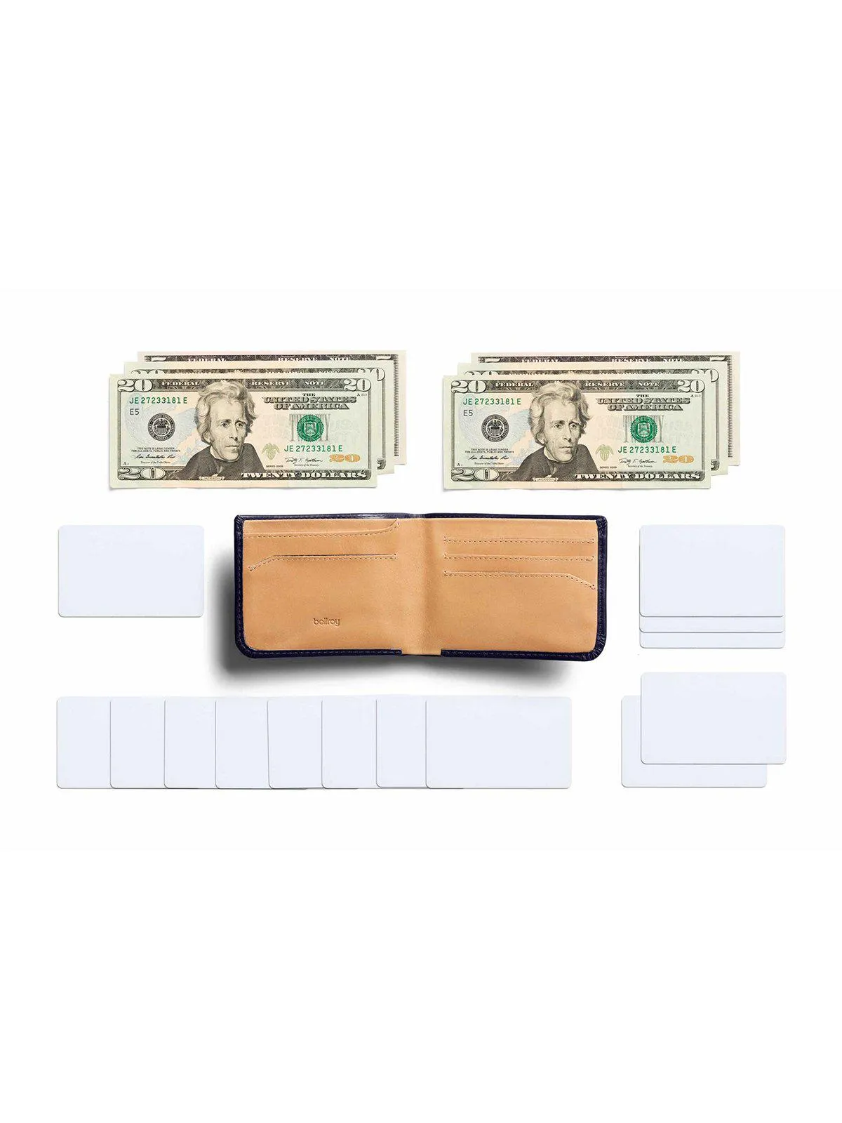 Bellroy Hide and Seek Wallet Navy RFID