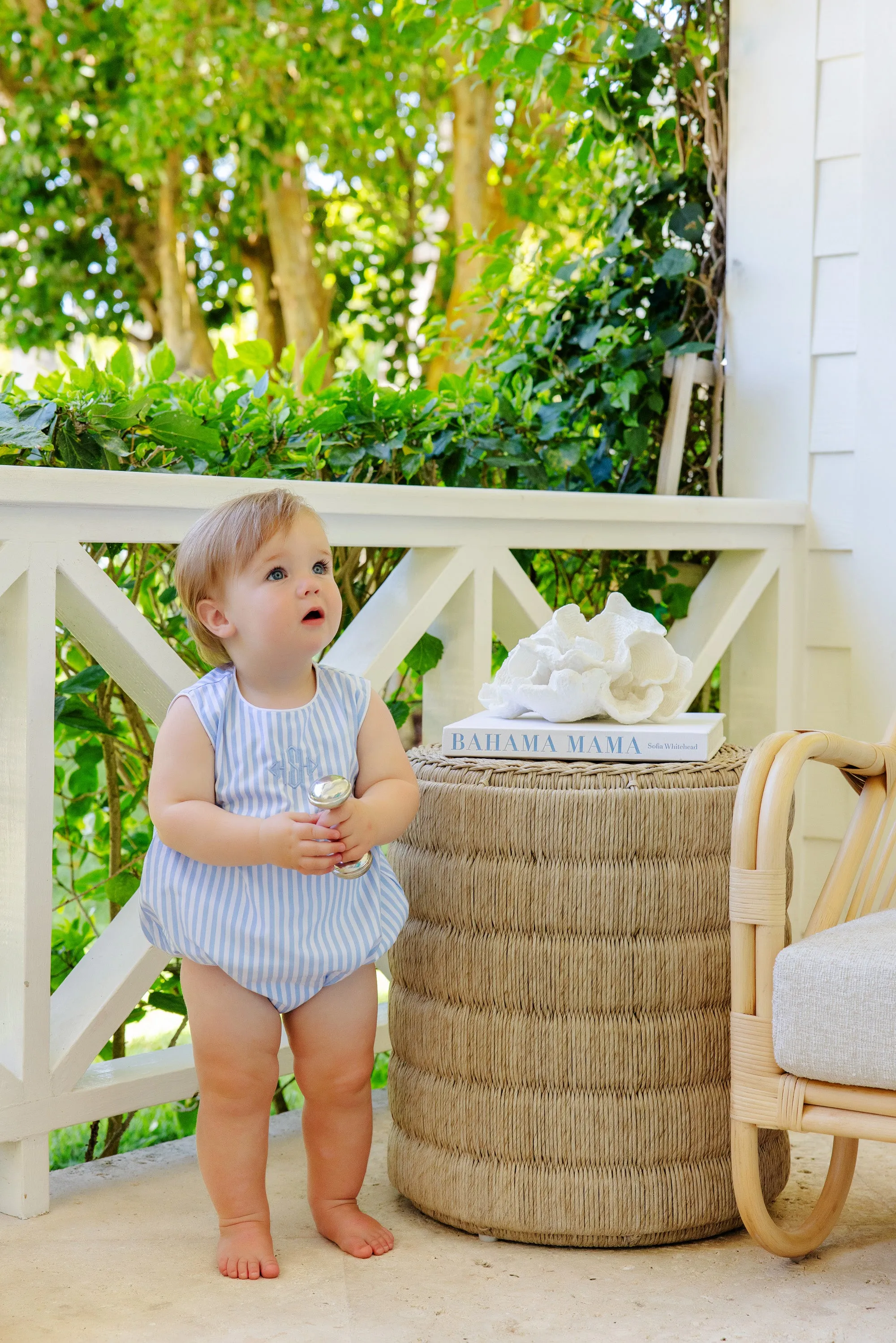 Benjamin Bubble - Beale Street Blue Stripe with Worth Avenue White