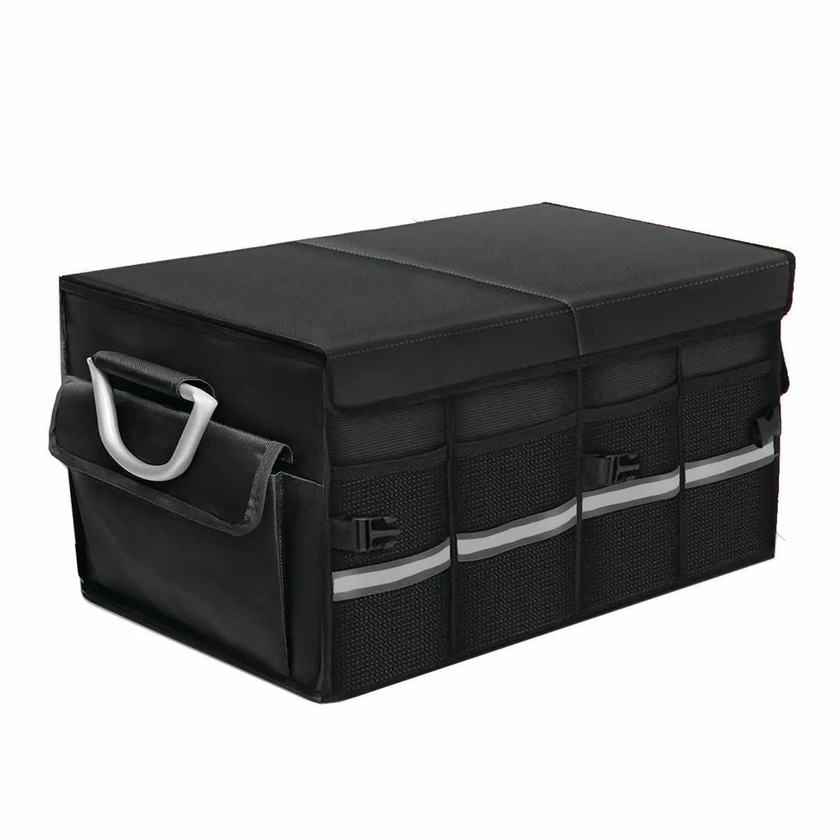 Big Trunk Organizer, Cargo Organizer SUV Trunk Storage Waterproof Collapsible Durable Multi Compartments CC12994