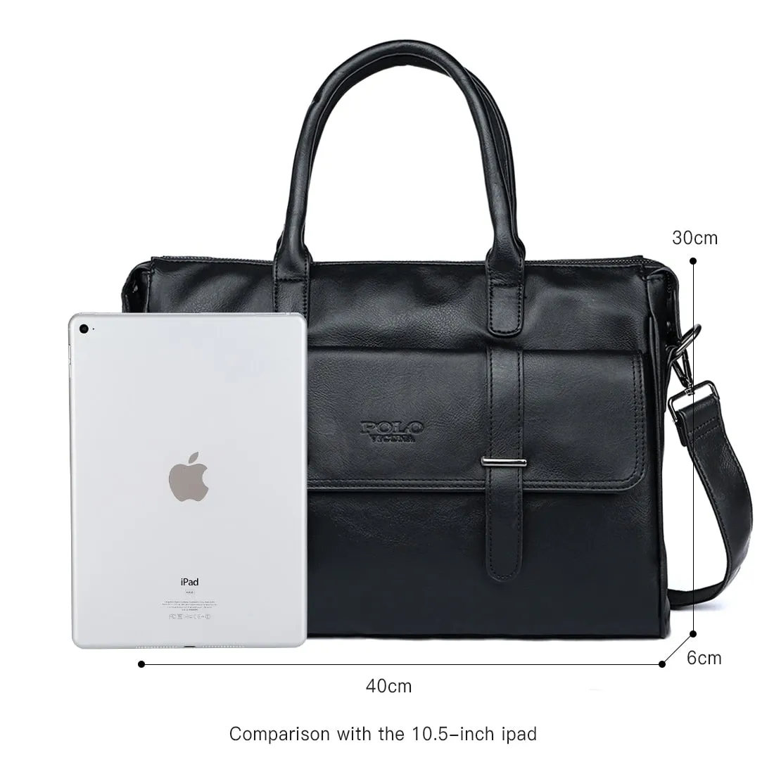 Black Leather Luxury Briefcase