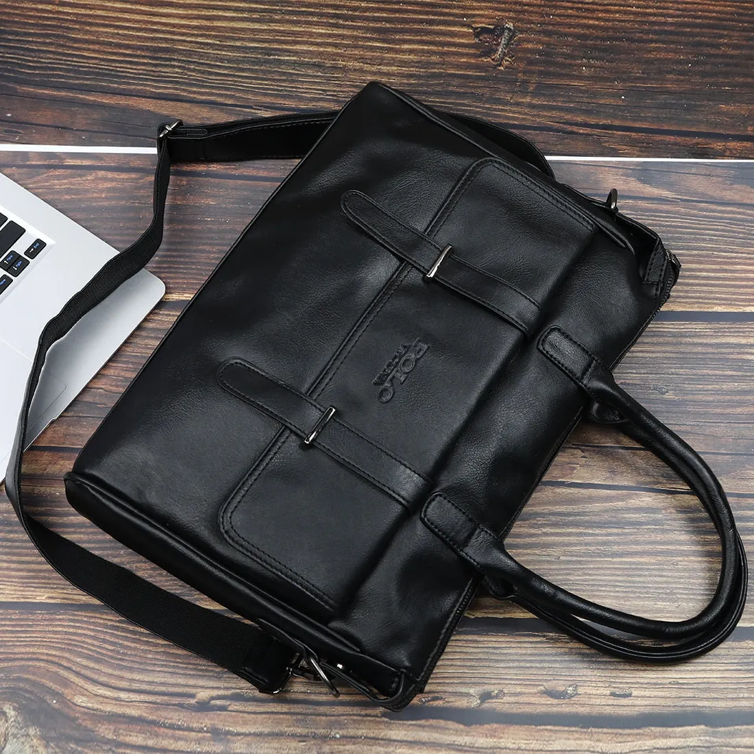 Black Leather Luxury Briefcase