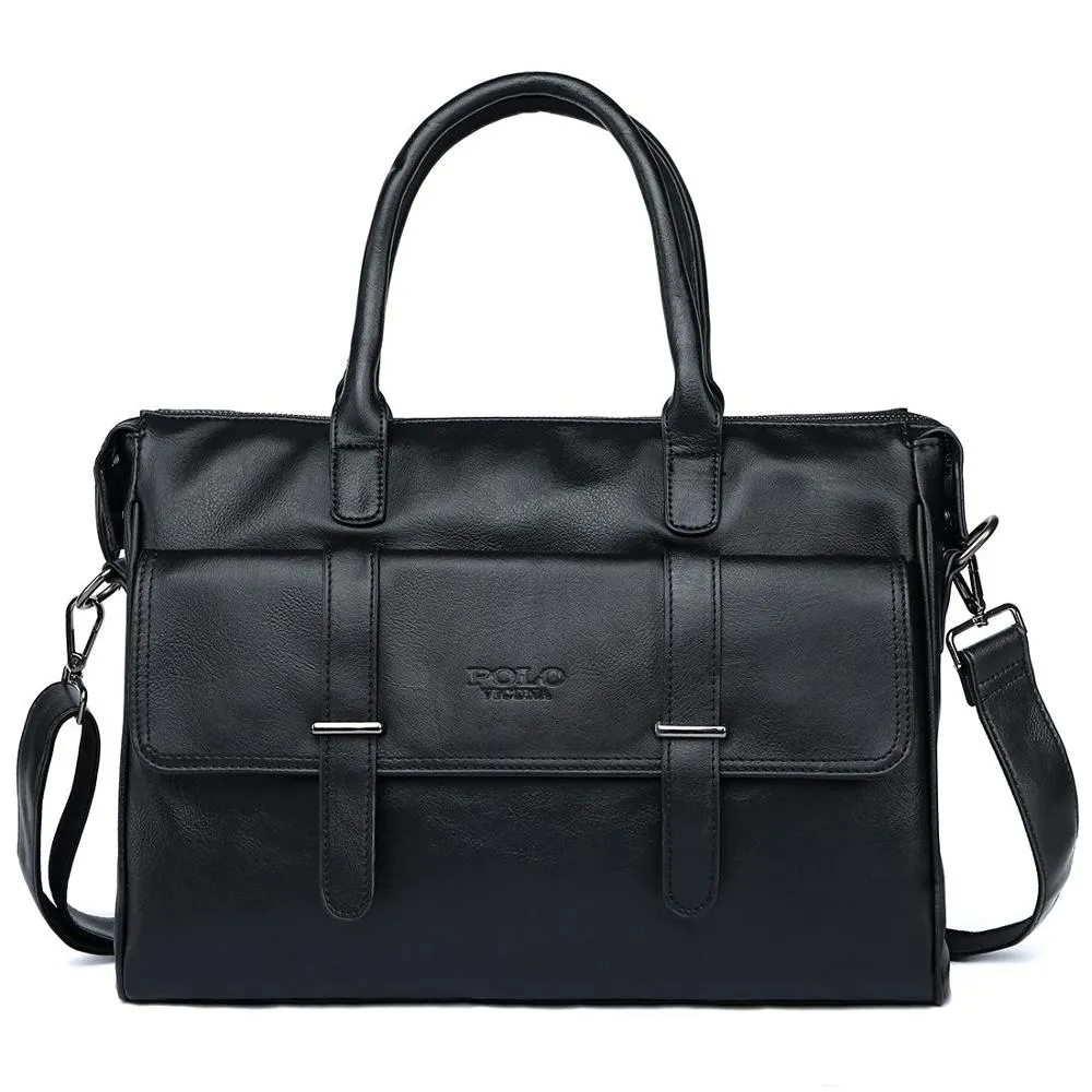Black Leather Luxury Briefcase