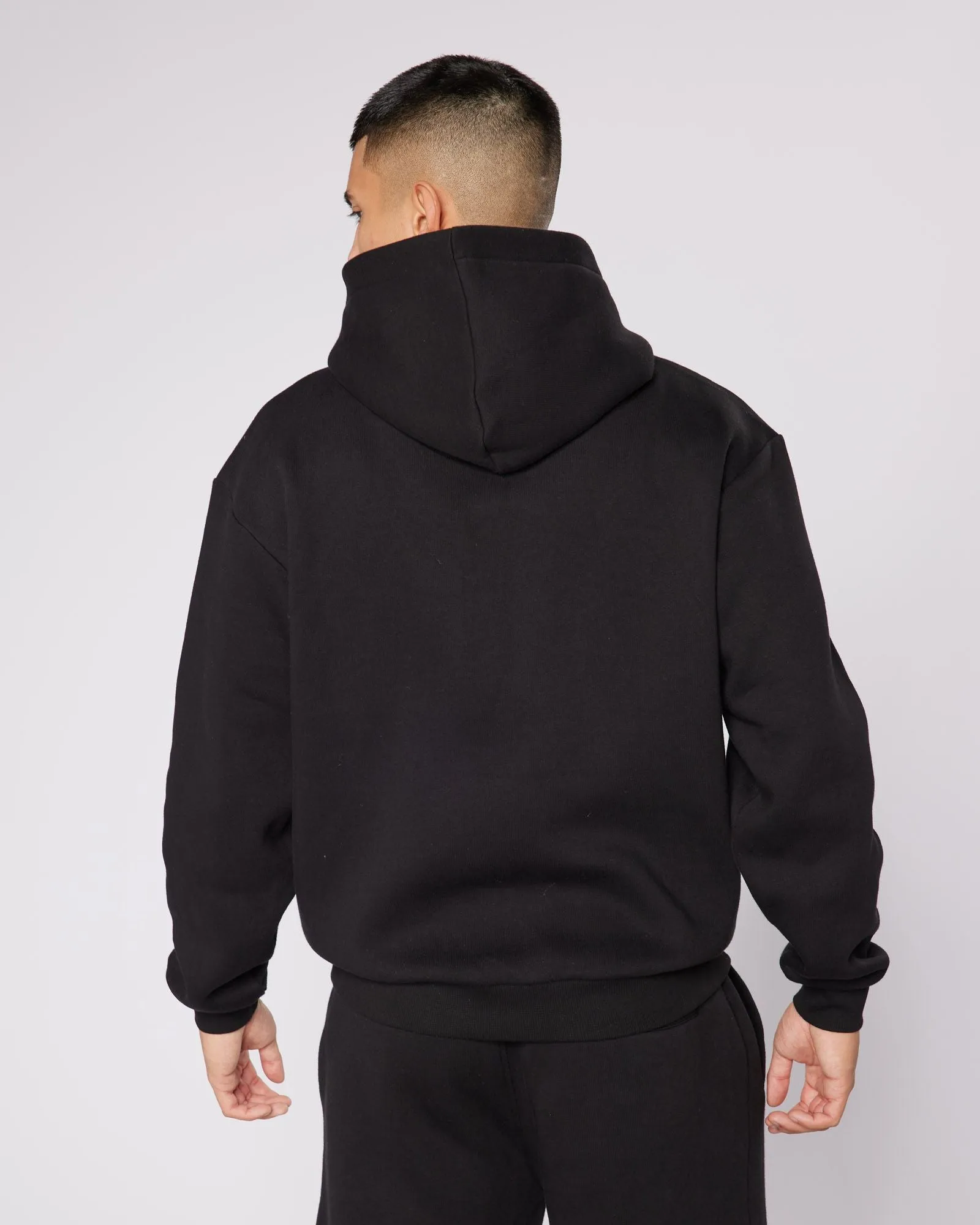 Black Relaxed OG Badge Hoodie