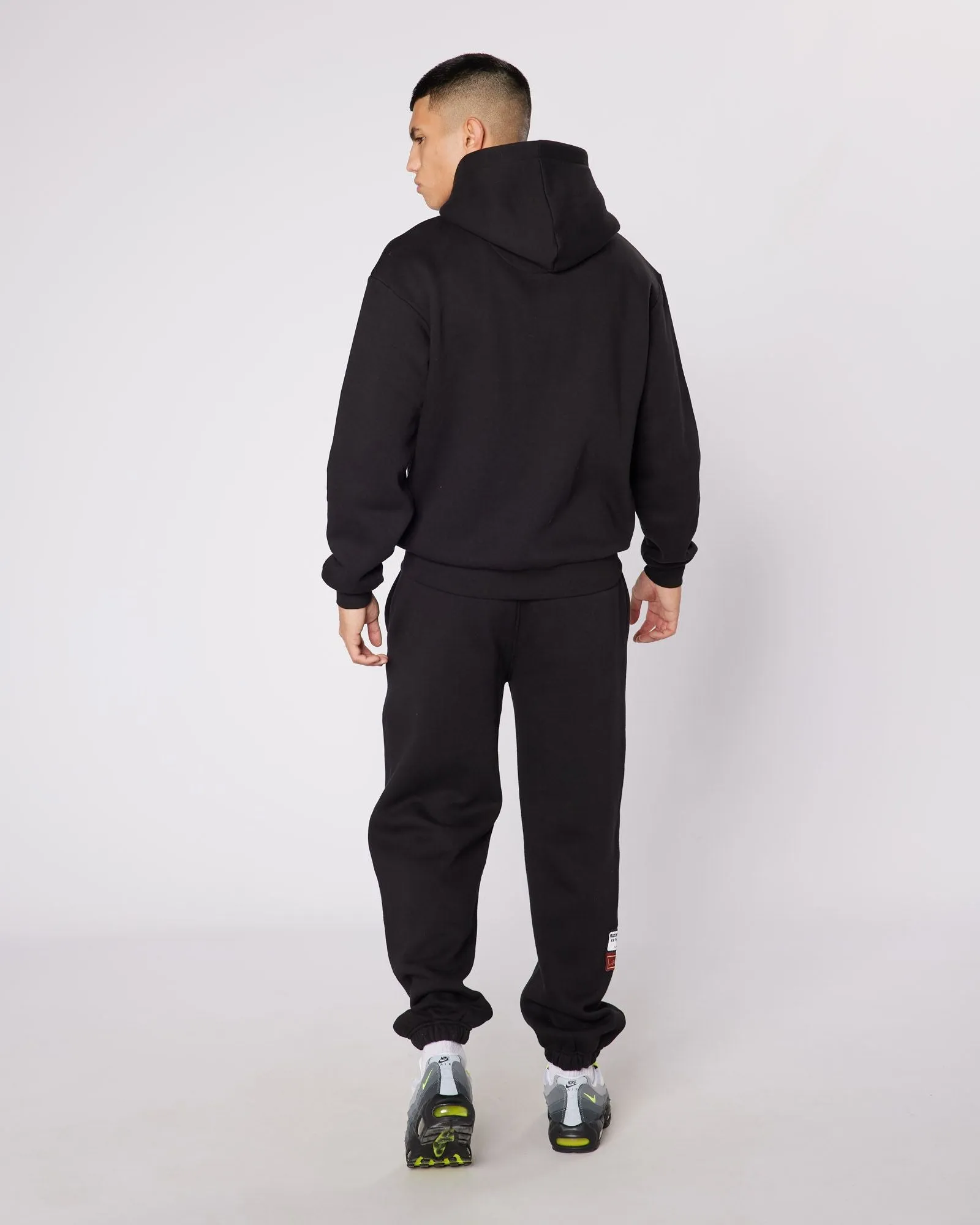 Black Relaxed OG Badge Hoodie