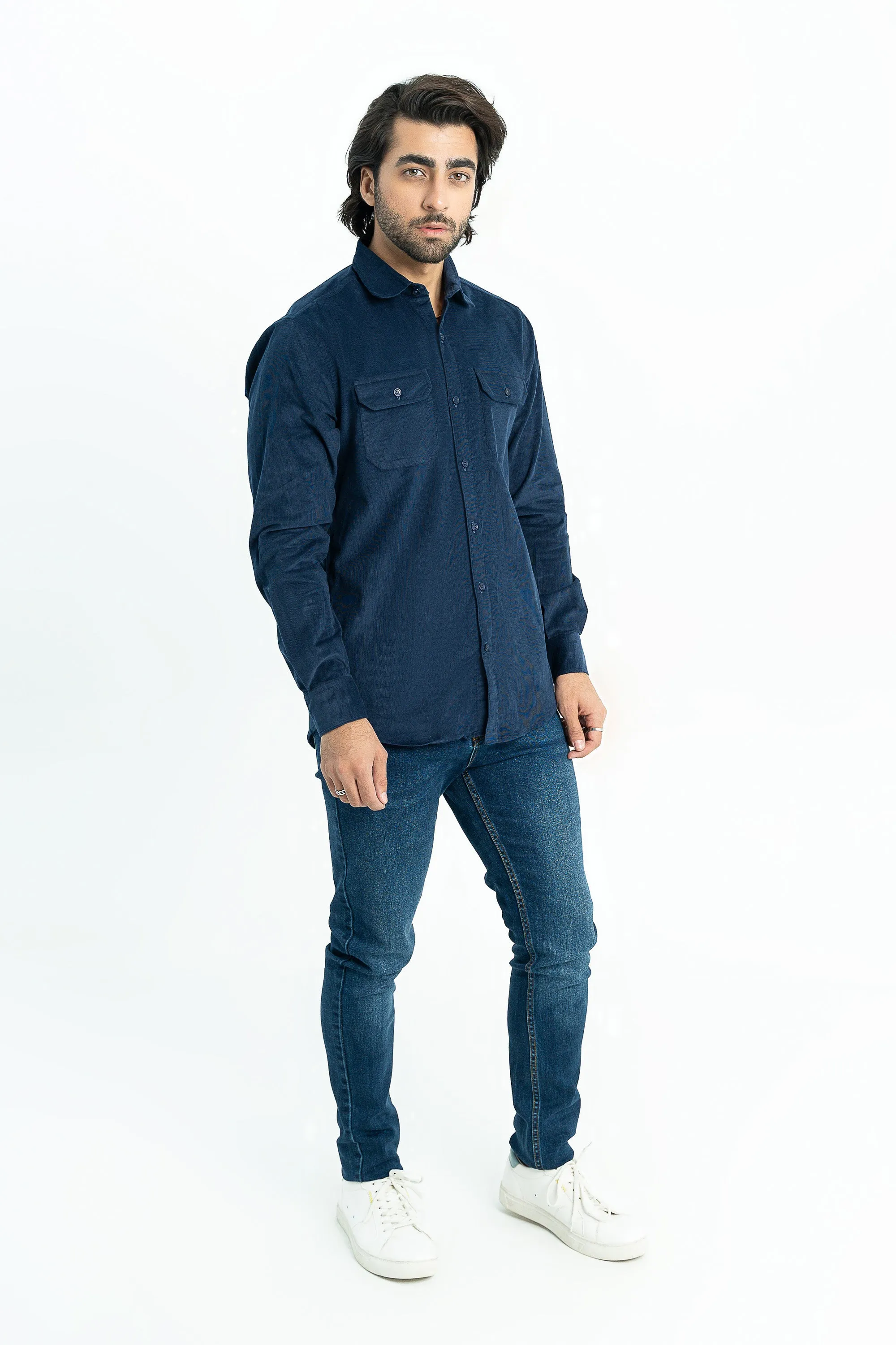 Blue casual shirt