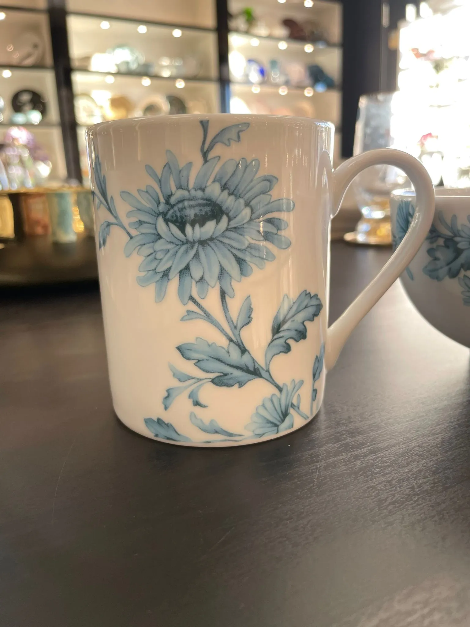 Blue floral 16 piece set