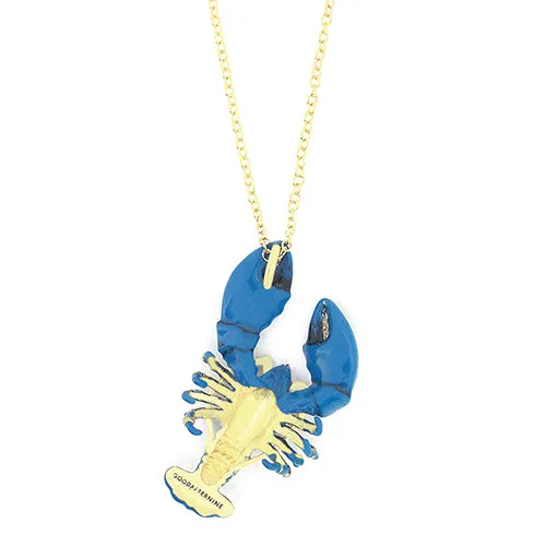 Blue Lobster Necklace