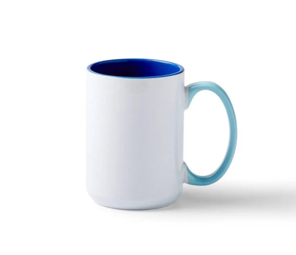 Blue Xmas Glass Cans   Mugs- 5 Designs available