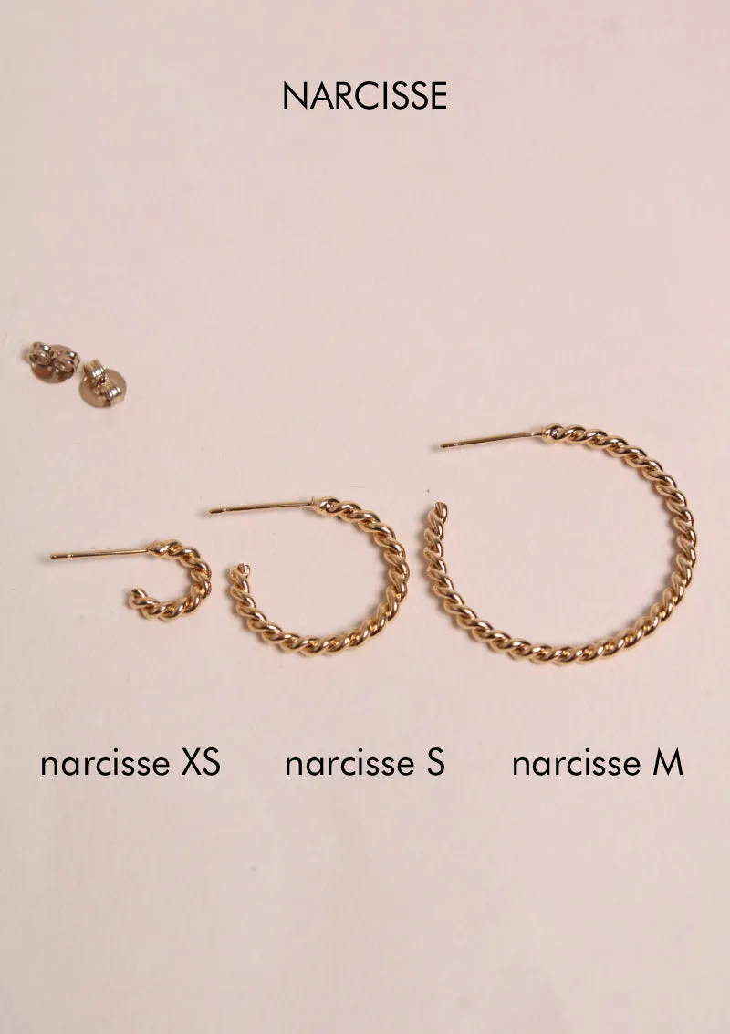 Boucles d'oreilles Narcisse XS