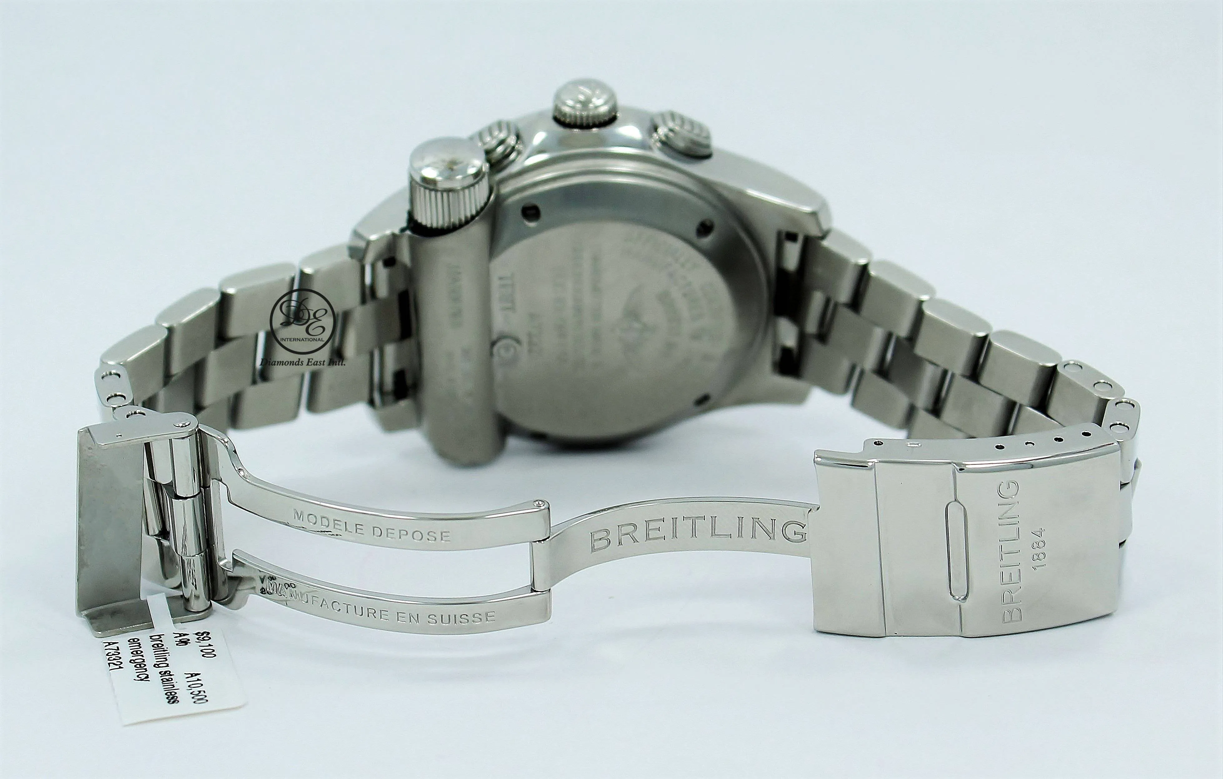 Breitling Emergency Mission A73321 45mm Chronograph White Dial COMPLETE SET SERVICED