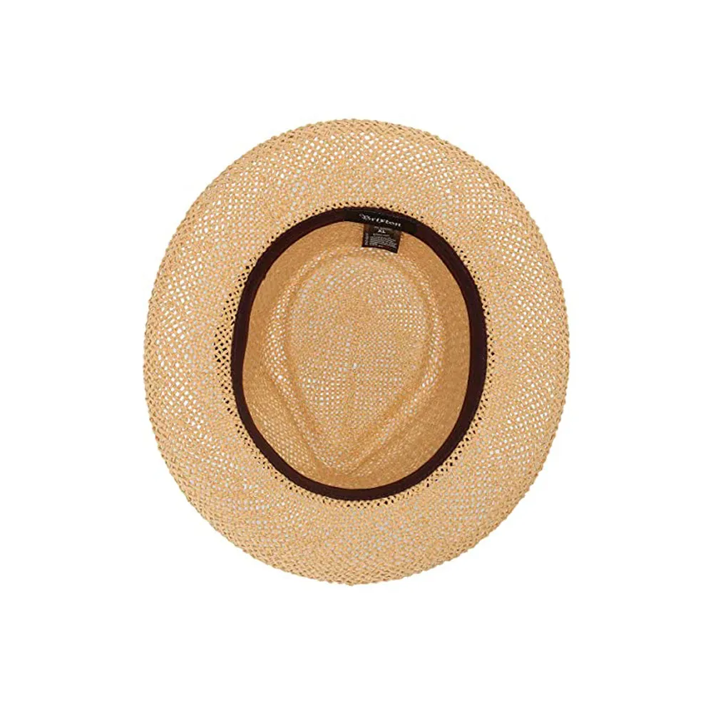 Brixton - Swindle Straw Fedora - Straw Hat - Dark Tan