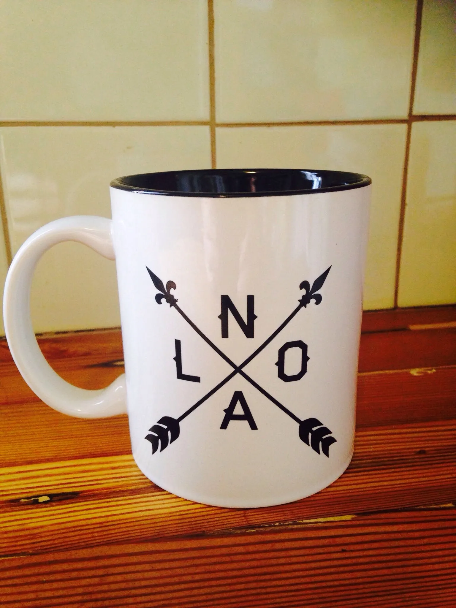 Bubble Girl, Fleur De Lis Mug