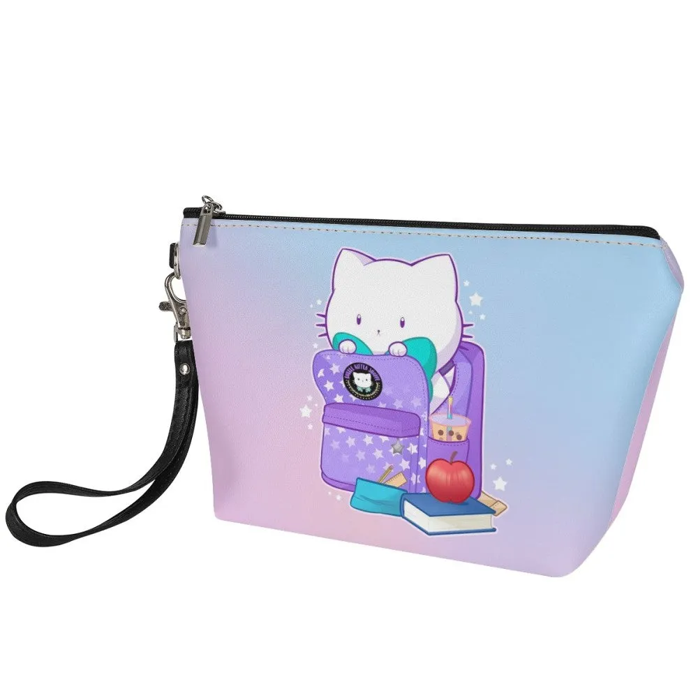Bubble Kittea Back to School Zipper Pouch