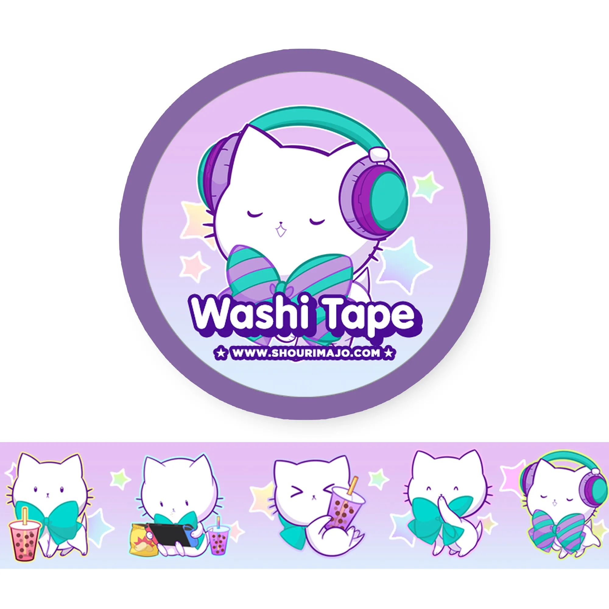Bubble Kittea Days Washi Tape