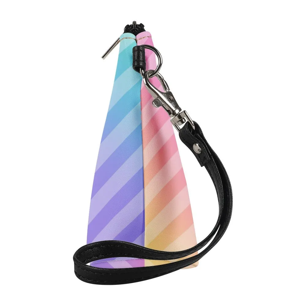 Bubble Kittea Headphones Rainbow Zipper Pouch