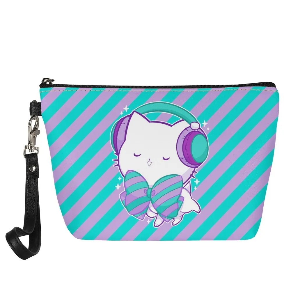 Bubble Kittea Headphones Zipper Pouch