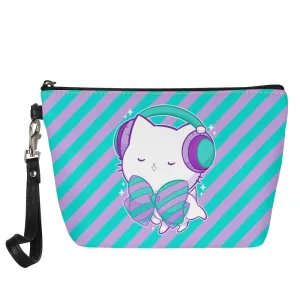 Bubble Kittea Headphones Zipper Pouch
