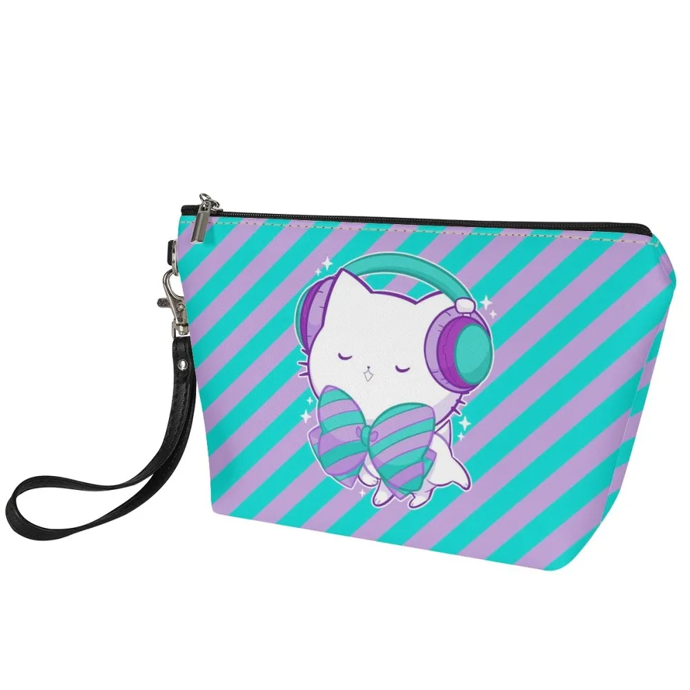 Bubble Kittea Headphones Zipper Pouch