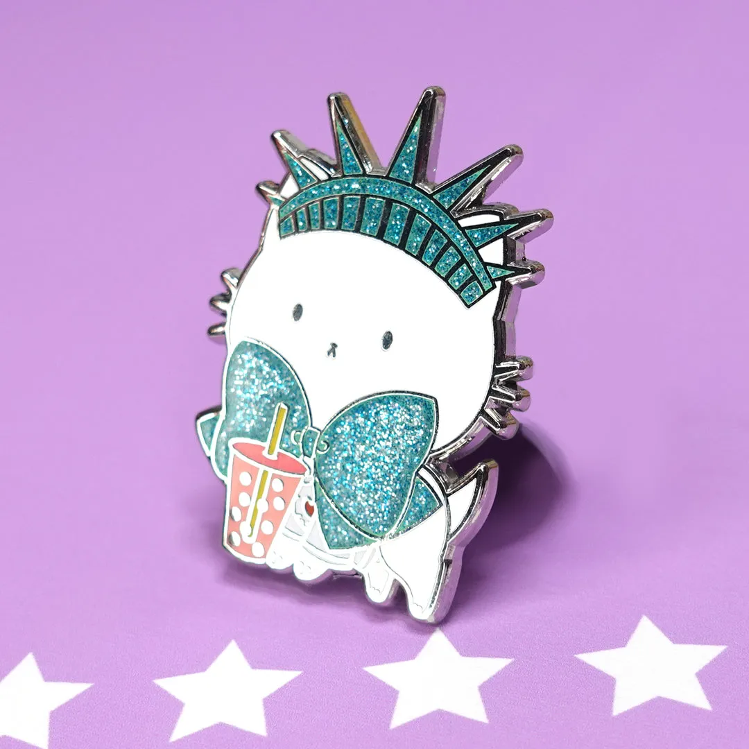 Bubble Kittea in New York City NYCC Enamel Pin