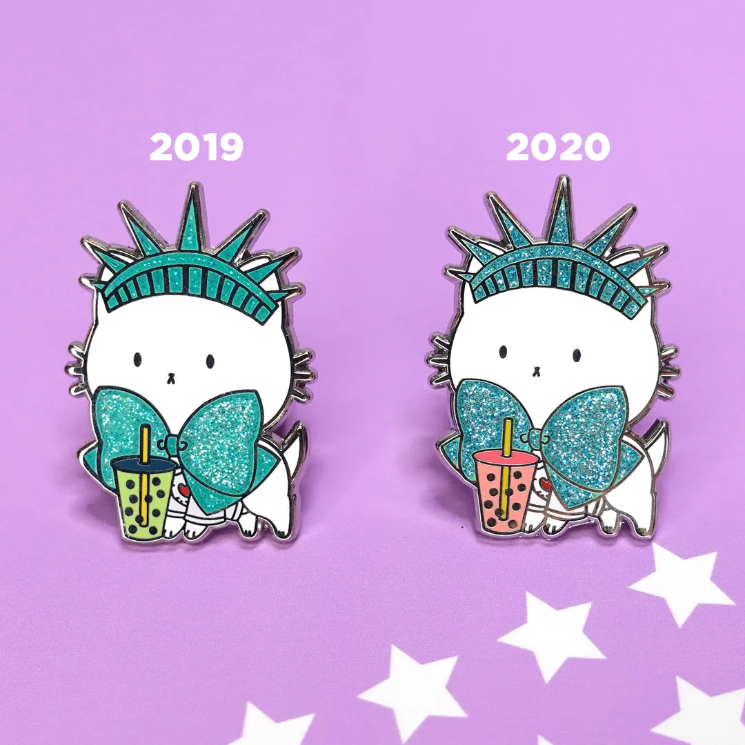 Bubble Kittea in New York City NYCC Enamel Pin