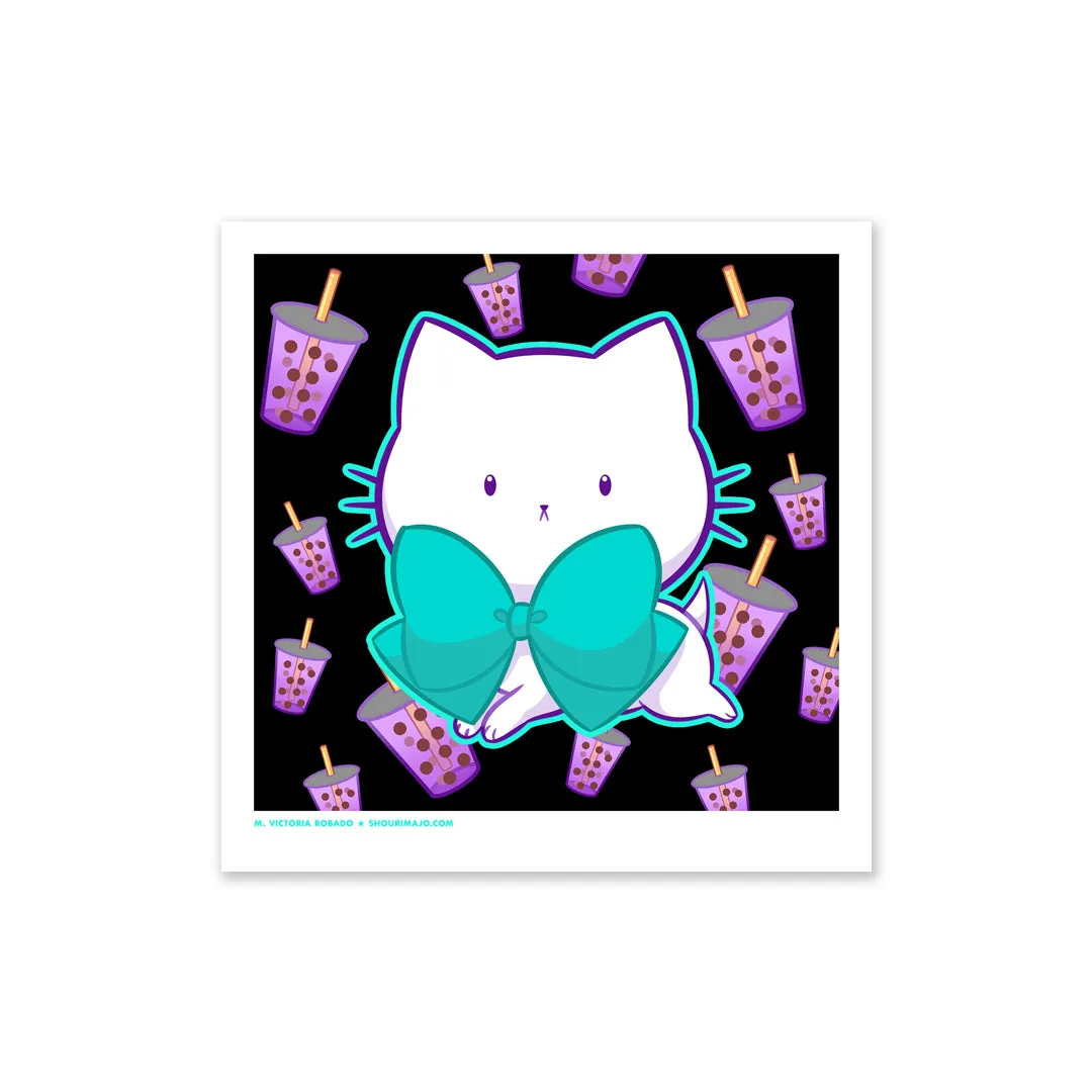 Bubble Kittea Jump Art Print (Signed)